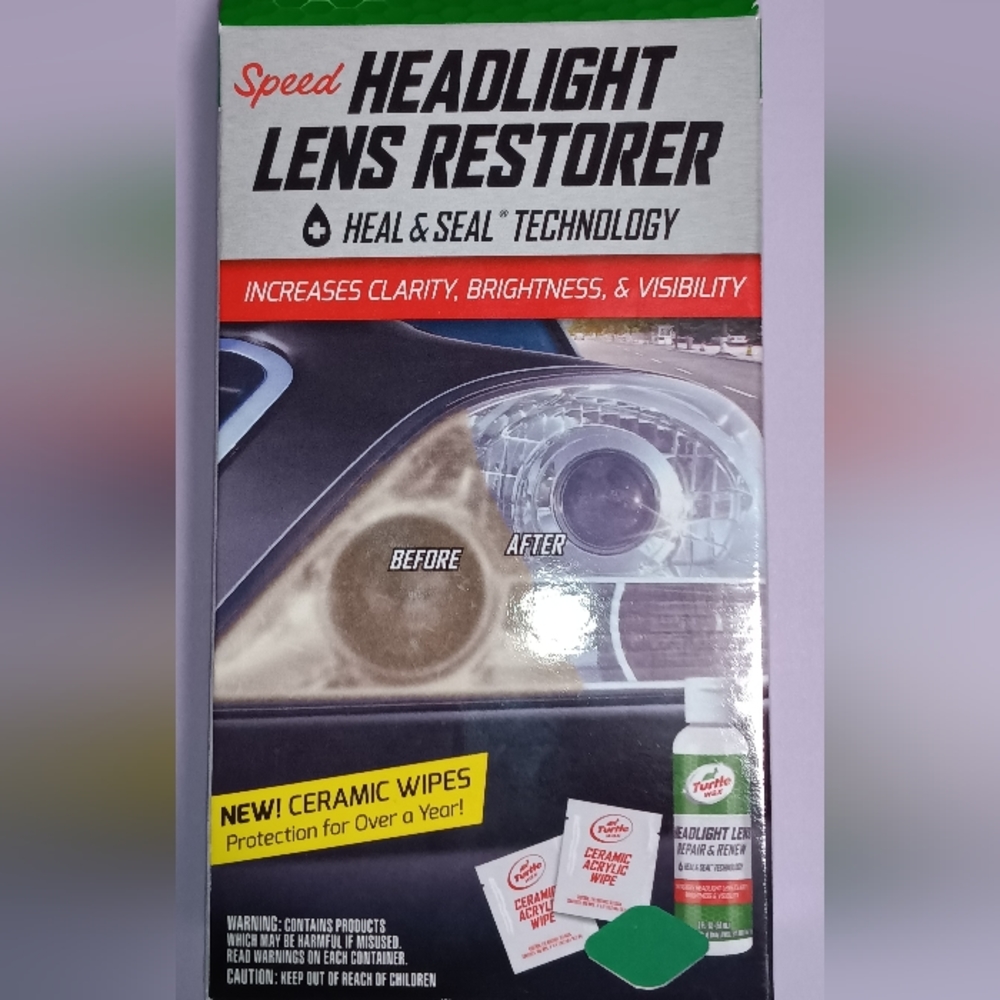 Headlight Lens Restorer turtlewax kit universal